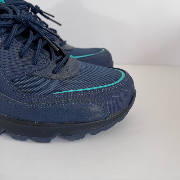 Nike Air Max 90 Surplus Navy Black Teal Sneakers Men’s 10 DC9389-400 - Picture 3 of 11